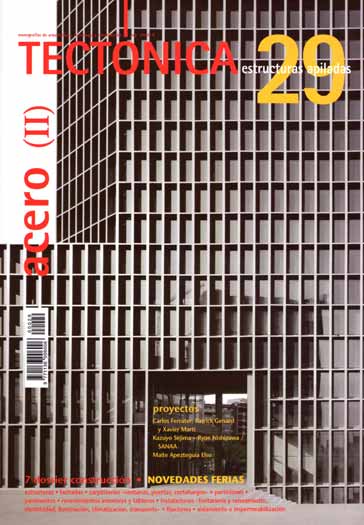 Portada de TECTÓNICA 29  Acero (II) Estructuras apiladas