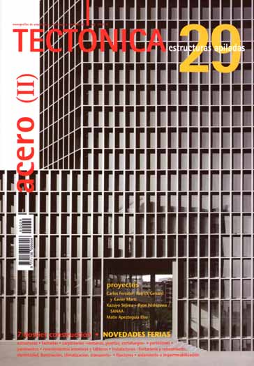 Portada de TECTÓNICA 29  Acero (II) Estructuras apiladas