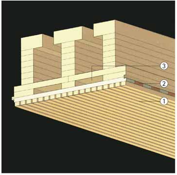  Integración de la absorción acústica en el forjado.