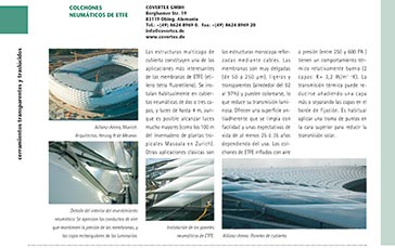  Colchones neumáticos de ETFE desarrollados por Covertex GmbH 