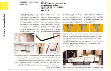  Refuerzo estructural a cortante de la empresa Sika, S.A.